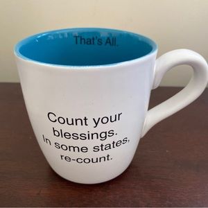 “Count Your Blessings” 16 Oz mug NWT in box
